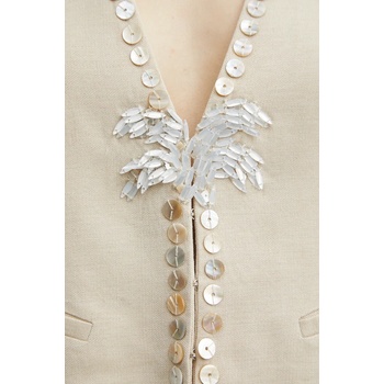 Forte Forte Елек с вълна Forte Forte в бежово с едно копче 13530bis. my jacket (13530bis.my.jacket)