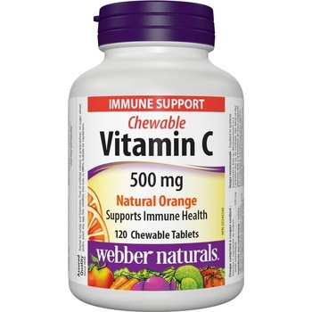 Webber Naturals Витамин С 500 mg 120 дъвчащи таблетки с вкус на портокал | Webber Naturals (3588 WN)