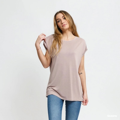 Urban Classics Dámske tričko Ladies Modal Extended Shoulder Tee duskrose