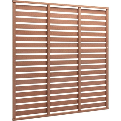 vidaXL Plotový dílec WPC 180 x 180 cm hnědý