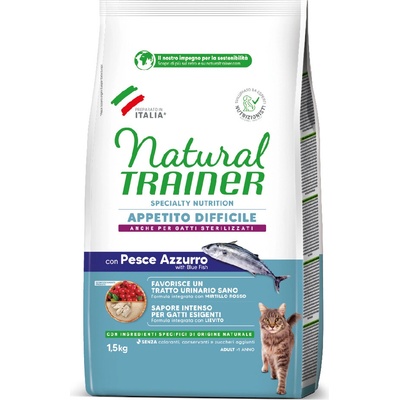 Natural Trainer Difficult Appetite s modrou rybou 2 x 1,5 kg