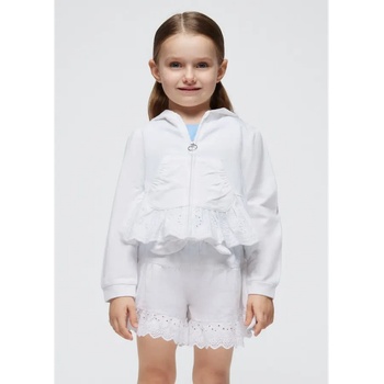 Image 1 of MAYORAL Суичър памук с волани в бяло за мини момиче Mayoral