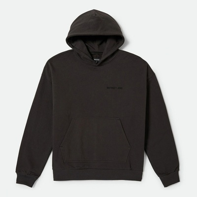 Brixton Embroidered Heavy Weight Hood Washed Black