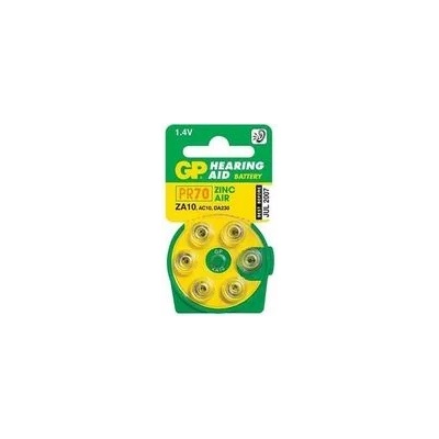 GP Batteries b3510 Слухов апарат za10 (7005zd, pr70) цинково-въздушни батерии за слухов апарат 6бр (b3510)