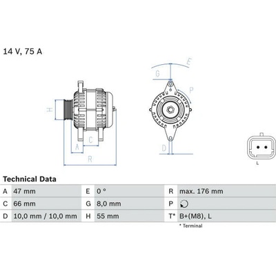 generátor BOSCH 0 986 042 191