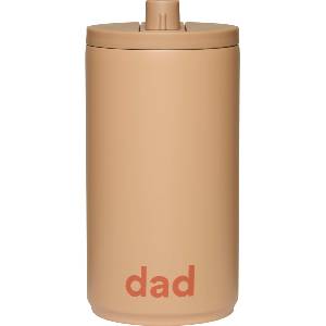 Design Letters Чаша за пътуване Design Letters Dad 350 мл бежова (30101019BEIGEDAD)
