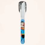 AKINOD Комплект за хранене Akinod Straight Cutlery 12H34, Superman Vintage (A01MWRN01)