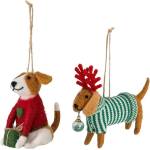Bloomingville Текстилни Коледни украси в комплект 2 бр. 12 cm Monty - Bloomingville (82072875)