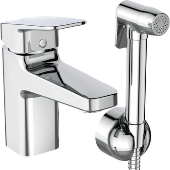 Ideal Standard Стоящ смесител за умивалник H75 Ceraplan, BD231AA, с хигиеничен душ (BD231AA)
