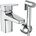 Ideal Standard Стоящ смесител за умивалник H75 Ceraplan, BD231AA, с хигиеничен душ (BD231AA)