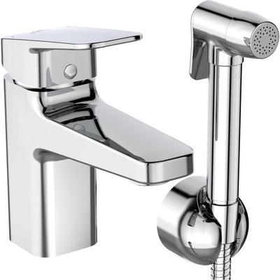 Ideal Standard Стоящ смесител за умивалник H75 Ceraplan, BD231AA, с хигиеничен душ (BD231AA)