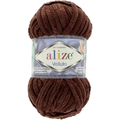 Alize Velluto 493 hnedá