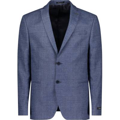 Ted Baker Яке Ted Baker Men's Kilda Check Single-Breasted Two-Button Slim Fit Softshell Jacket - Blue