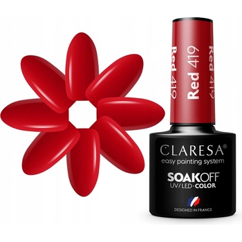Claresa Gél lak Red 419 5 g
