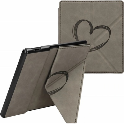 KW Mobile Origami Nubuk Brushed Heart KW6006101 pro Amazon Kindle Oasis 2 / 3 šedé