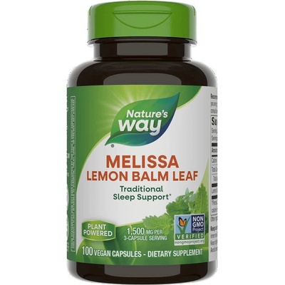 Nature's Way Melissa Lemon Balm Leaf, 500 mg, 100 капсули, Nature's Way (14650)