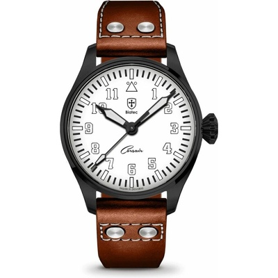 Biatec Corsair Vintage 05 - Svetlohnedý kožený pilot remienok