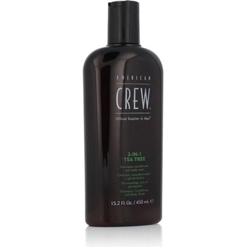 American Crew 3in1 Tea Tree šampón kondicionér a sprchový gél 450 ml