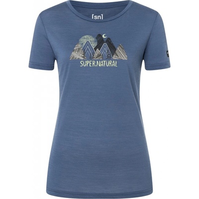 super.natural TRIANGLE HILL TEE Night Shadow Blue/Various