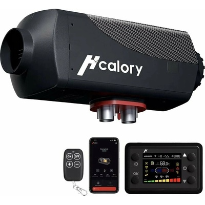 Hcalory HBU1S – nezávislé 8kW dieselové topení, 12V/24V/220V, nádrž 10L, APP HBU1S Black – Sleviste.cz