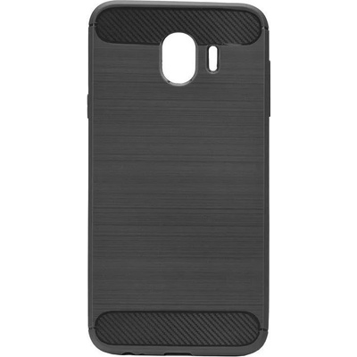 Forcell Противоударен Силиконов Калъф за Samsung J4 2018, Forcell Carbon Case, Черен (5901737899590)