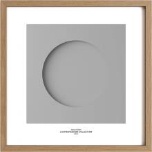 Idealform Poster no. 1 Minimalist circle Barva: Silver grey, S textem: S textem