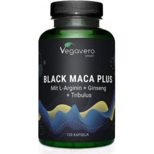 Vegavero Black Maca + L-Arginine + Ginseng + Tribulus [120 капсули]