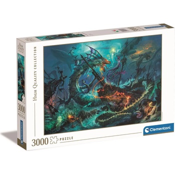 Clementoni Пъзел Clementoni от 3000 части - Подводна битка (33023)