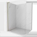 Mexen Kioto-R L заоблена душ кабина Walk-in 100 x 200 cm, прозрачна, злато - 800-100-103-50-06 (800-100-103-50-06)