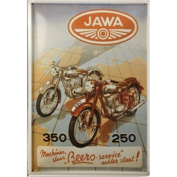 Plechová cedule motocykl JAWA
