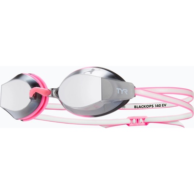 TYR Дамски очила за плуване TYR Blackops 140 Ev Racing Mirrored silver/ pink/ white