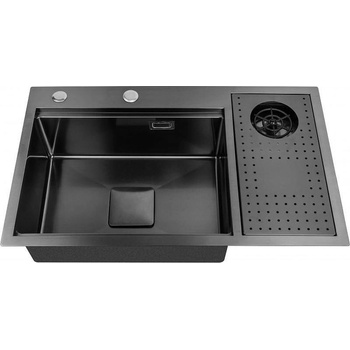 Inter Ceramic Кухненска мивка 7546R, Inter Ceramic, с приставка за миене на чаши (7546R)