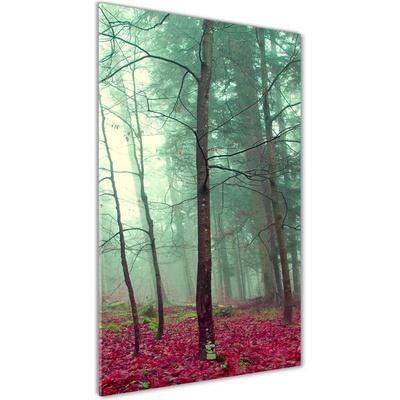 Vertikálny foto obraz sklenený Les na jeseň 50x100 cm