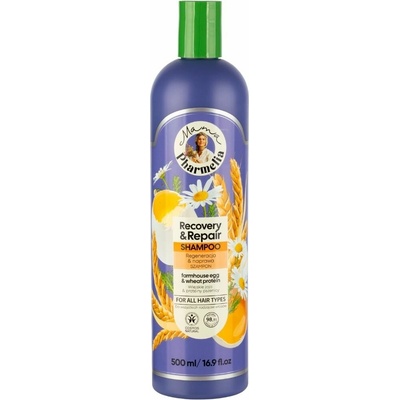 Mama Pharmelia Regenerační a obnovující šampon s vejcem a pšeničnými proteiny 500 ml