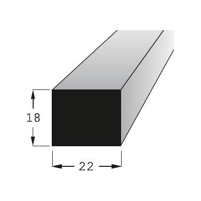 Hranolek 22x18mm, délka 70cm