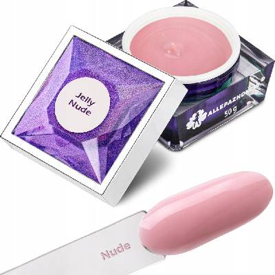 Allepaznokcie Jelly gel stavební gel na prodlužování nehtů nude 50 g