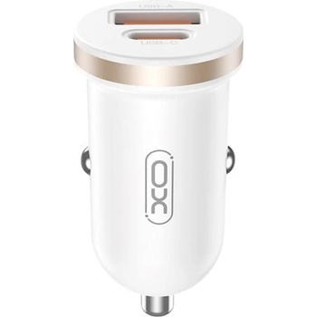 Image 1 of XO Зарядно за кола CC56, PD 30W QC, 1xUSB 1xUSB-C, бяло - XO