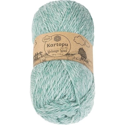 BELLATEX Melange Wool 100 g – 9000 melír zelený