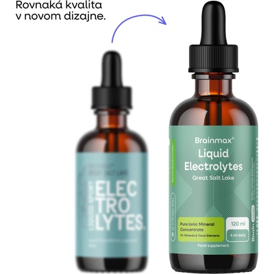 BrainMax Liquid Sport Electrolytes Elektrolyty pre každý deň 120 ml