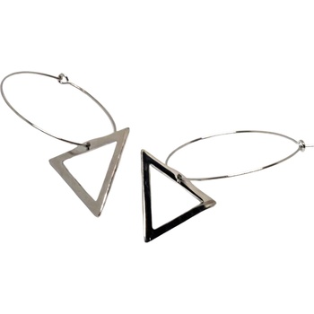 Silenti Jewelry Сребърни обеци "Триъгълник