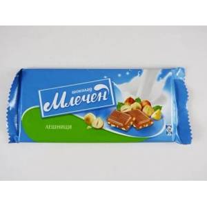 Млечен шоколад с лешници 80гр