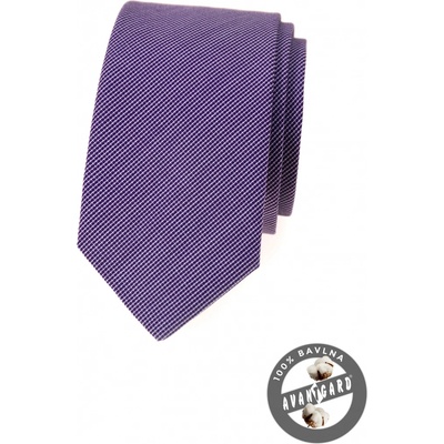 Avantgard Kravata Slim Lux 571-51058 Fialová