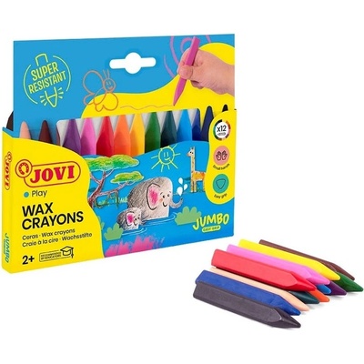 Jovicolor voskovky trojhranné Triwax 12 ks