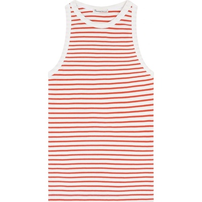 KnowledgeCotton Apparel Дамски топ KnowledgeCotton Apparel Women's Racer Rib Top - Orange - размер XL (916-4448-0714)