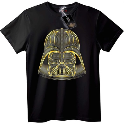 NOONEBRAND Тениска Darth Vader Линеен Арт - 2XL, Black