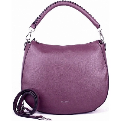Gianni Conti Kvalitní značková kožená kabelka na rameno crossbody no. 167 vínová