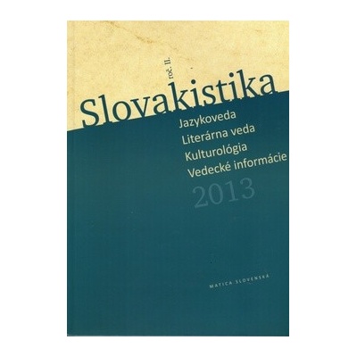 Slovakistika 2013