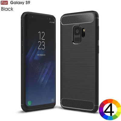 Samsung Galaxy S9 Удароустойчив Carbon Fiber Калъф и Протектор