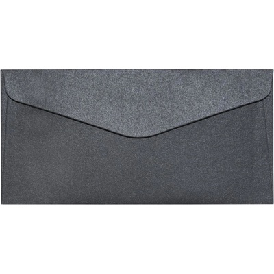 Galeria Papieru Ozdobné obálky Pearl - DL, 150 g/m2, černé, 10 ks