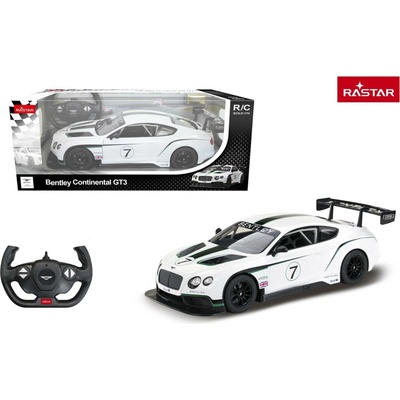 Rastar RC auto Bentley Continental GT3 1:14 bílé